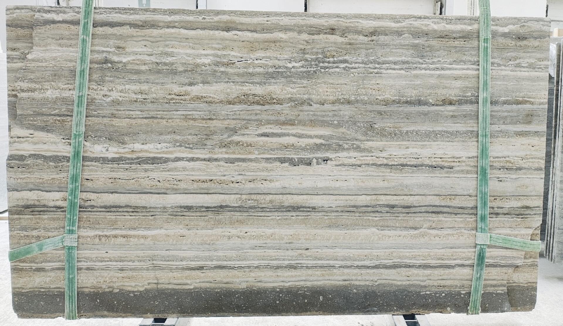 Silver Travertine Unfilled Slab