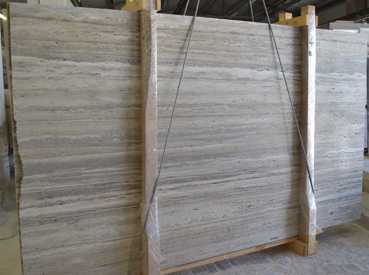 Silver Travertine Unfilled Honed Finish 2cm additional photo