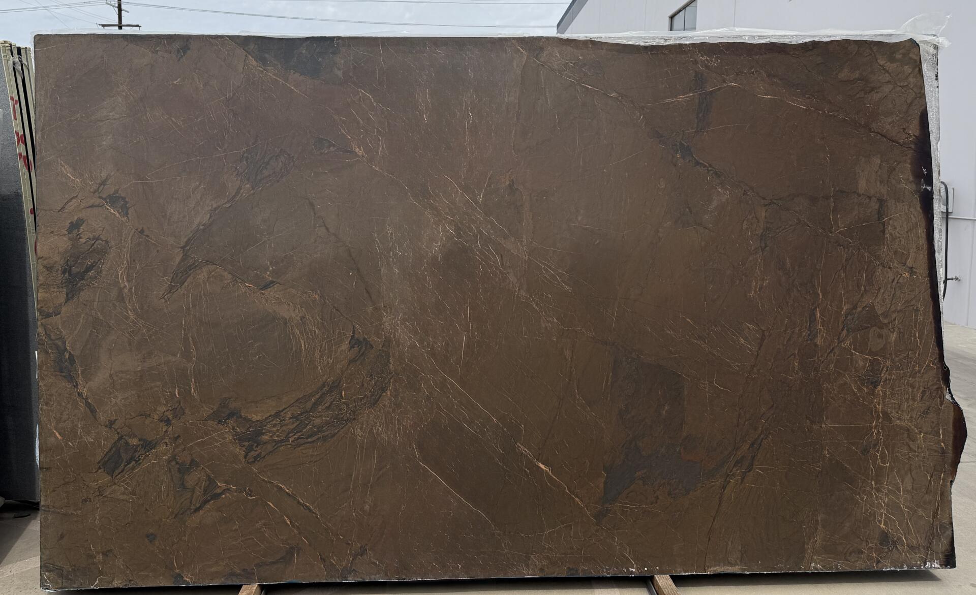 Saratoga Brown Quartzite Leather 2CM Slab