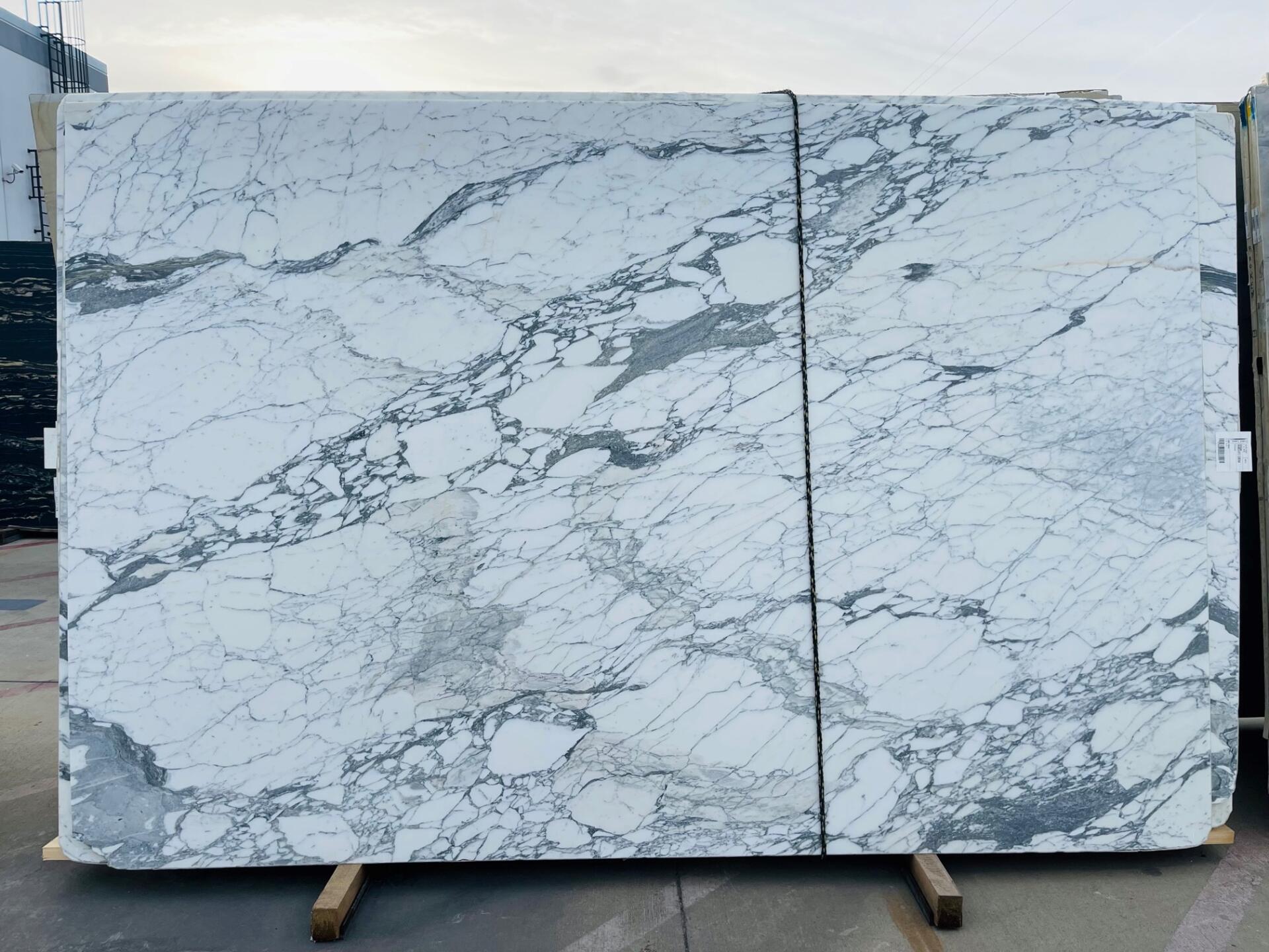 Statuario Cervaiole Honed 2cm Slab