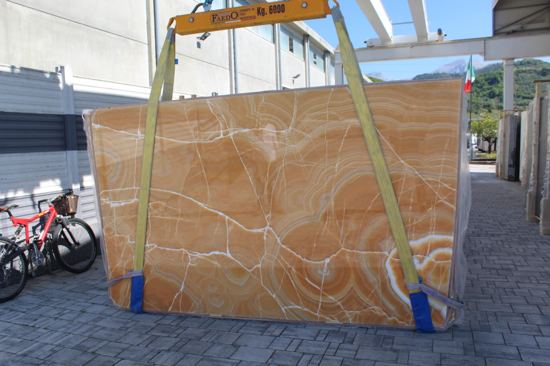 Arancio Onyx Polished 2cm Slab