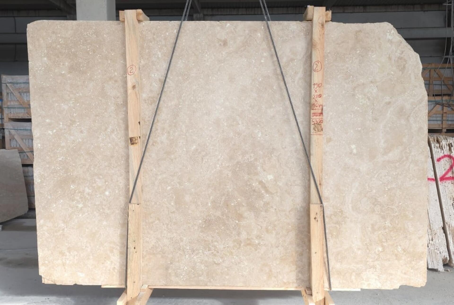 Roman Travertine Light Cross Cut Slab