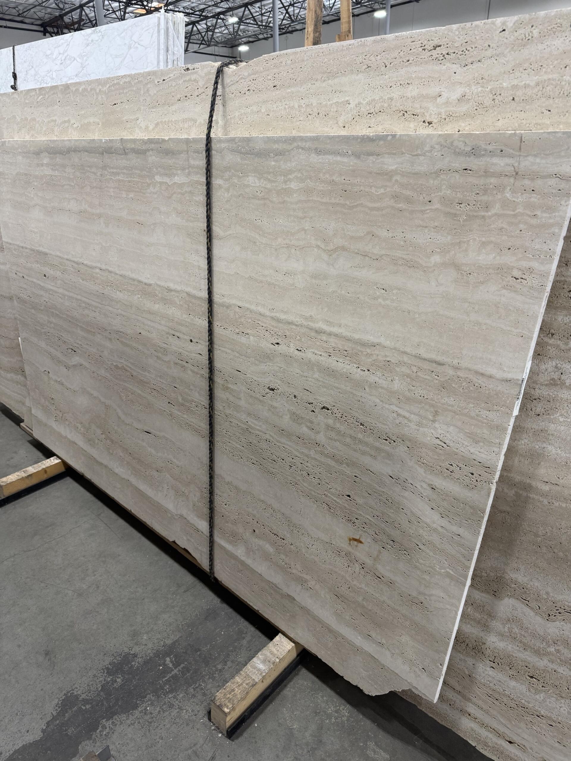 Roman Travertine Light Honed/Unfilled 2cm Slab