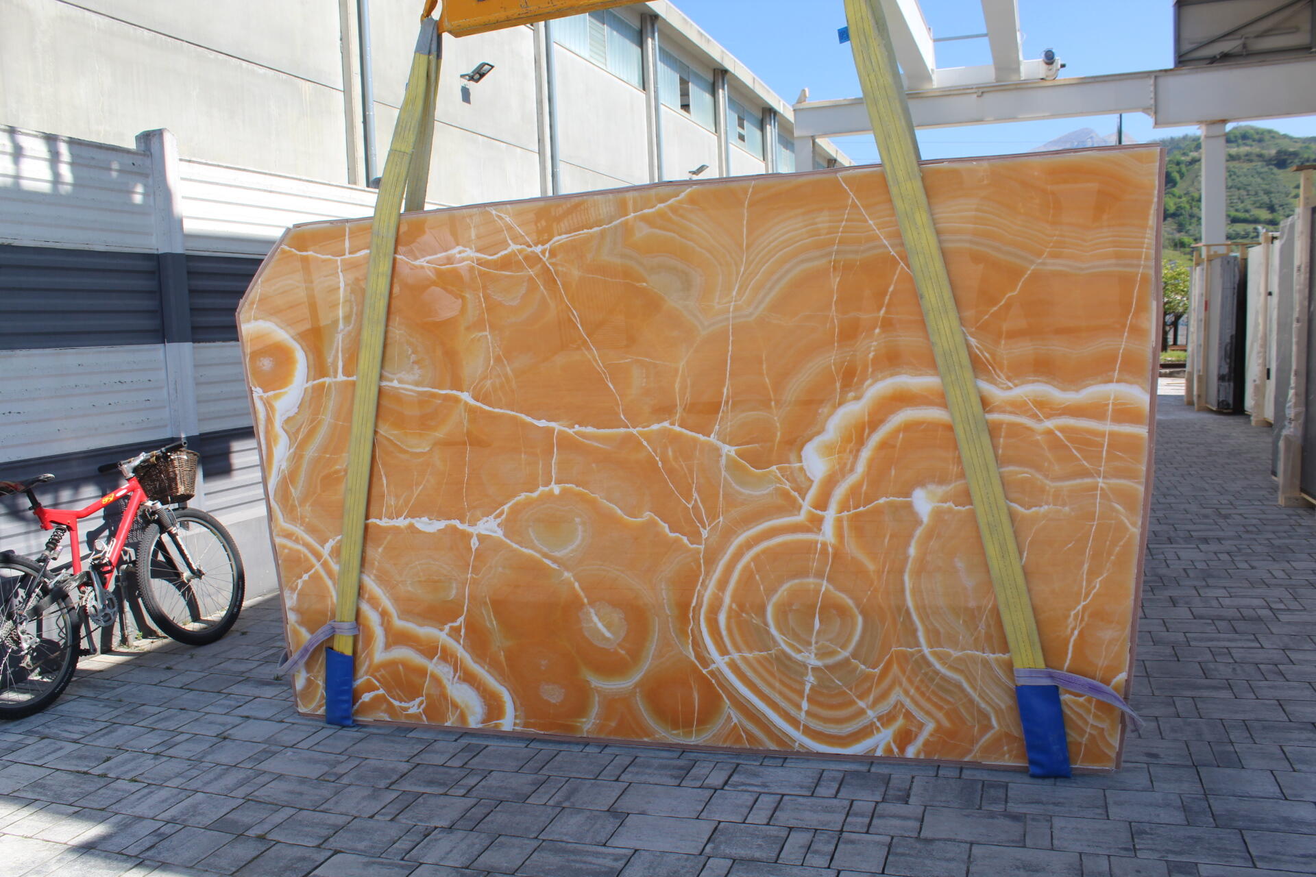 Arancio Onyx Polished 2cm Slab