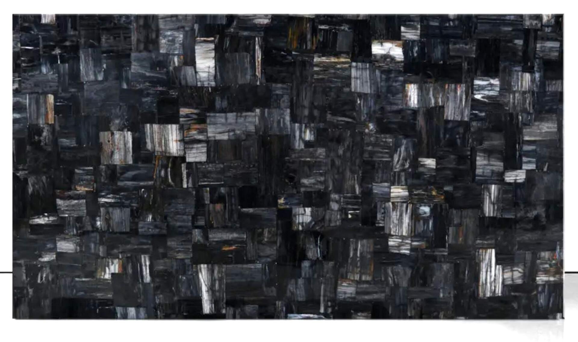 Black Jurassic Petrified Wood 2cm Slab