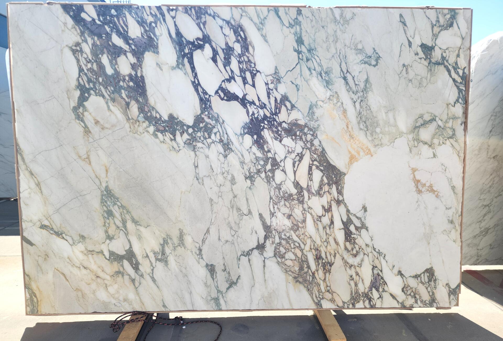 Calacatta Monet Viola Leather 2CM Slab