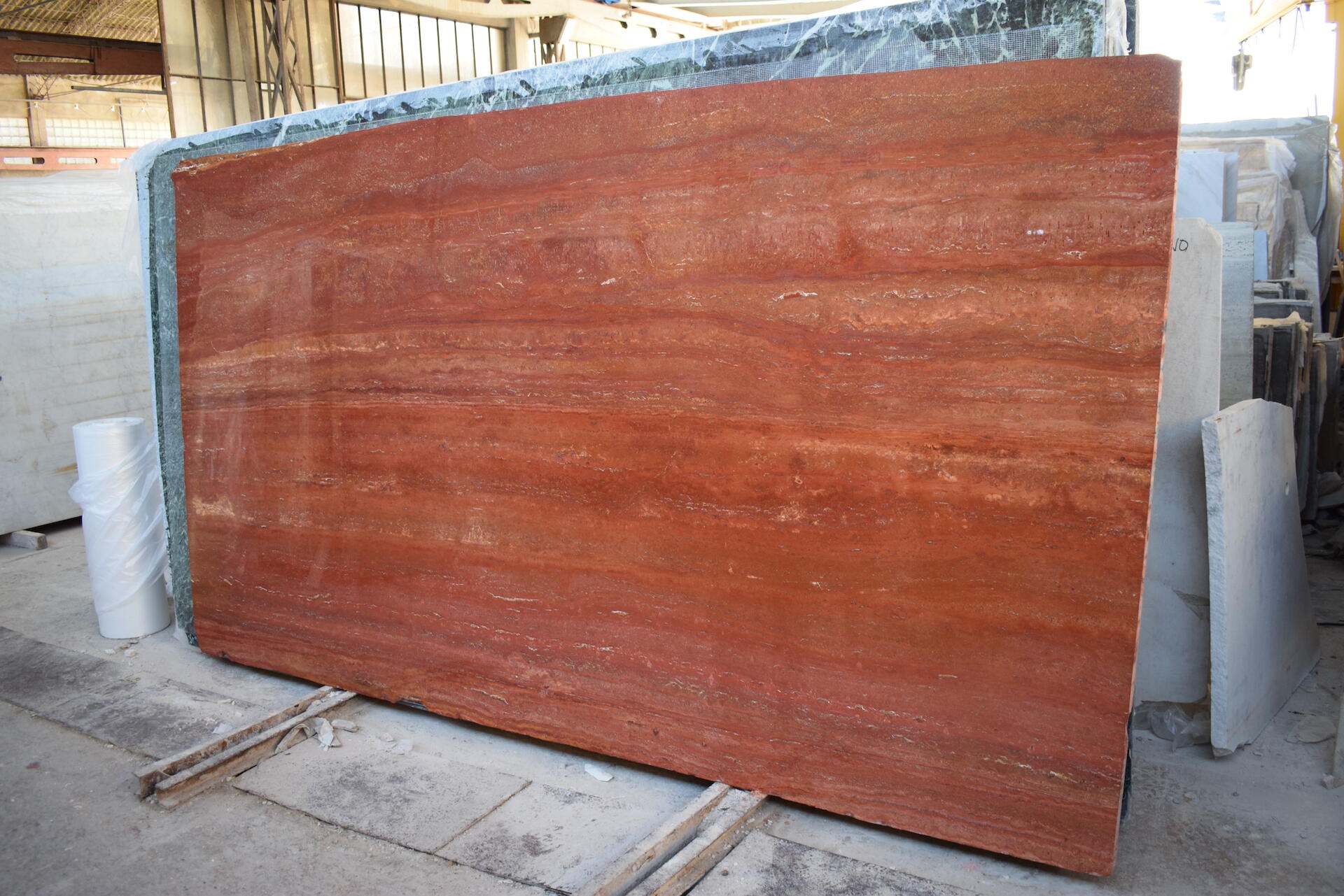 Travertino Rosso Slab