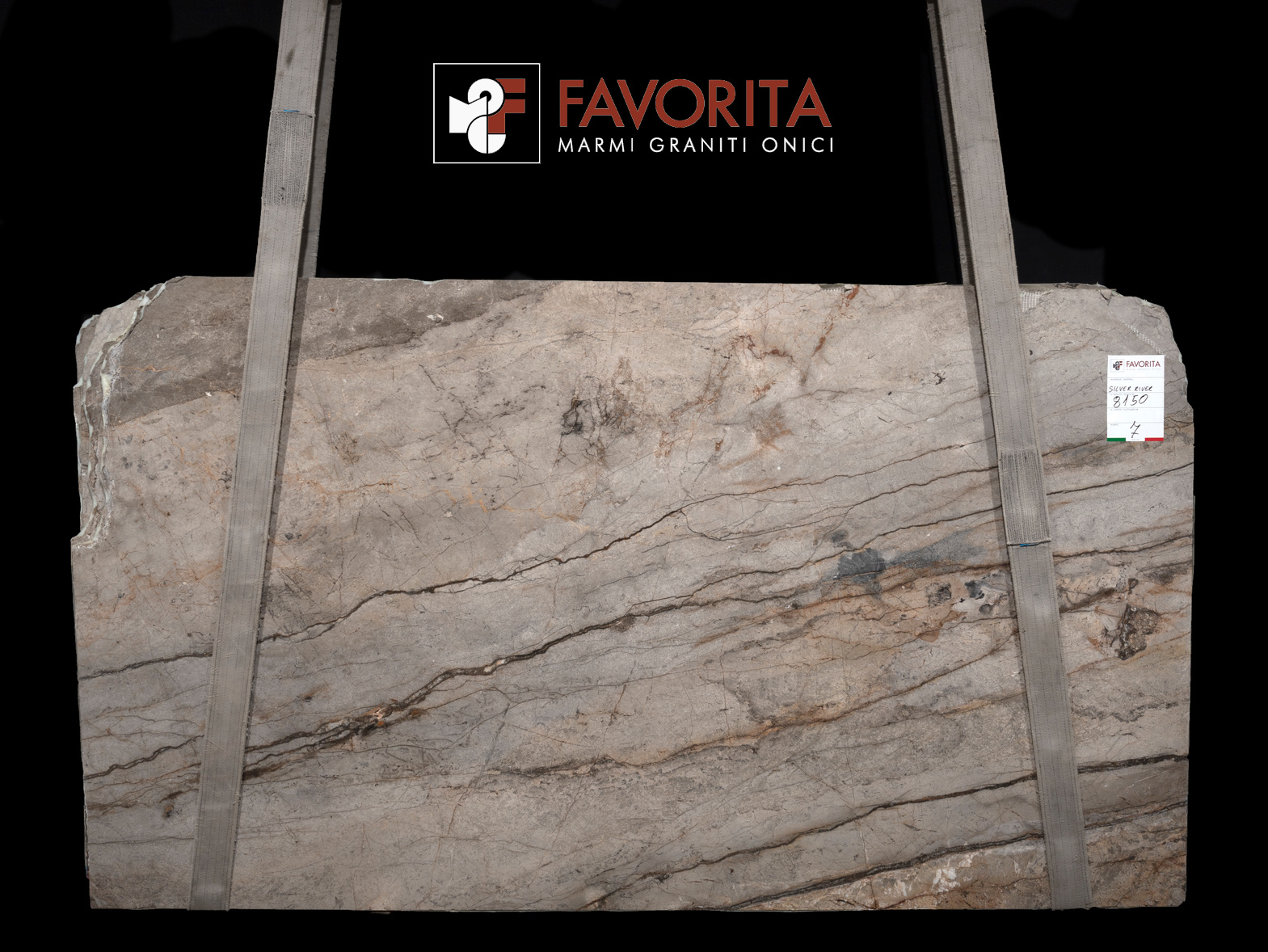 Silver River Polished 2cm Slab