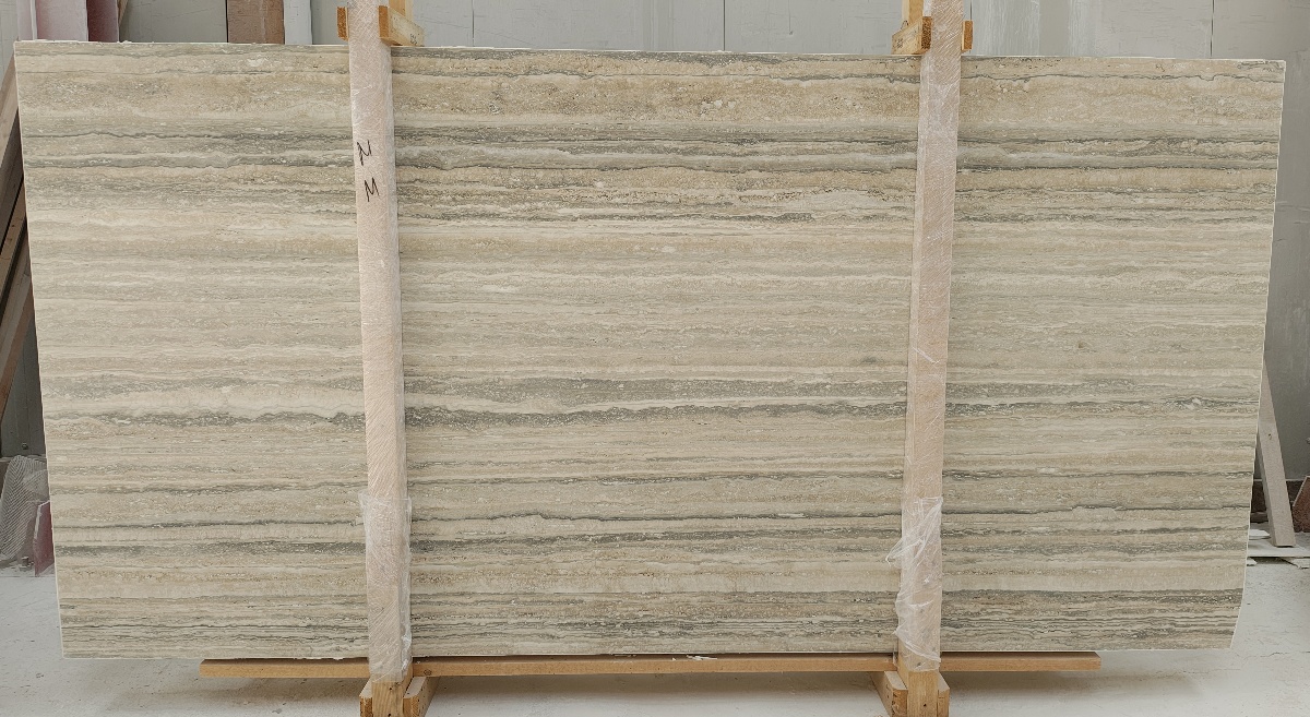 Silver Travertine Honed/Filled Finish 2cm Slab