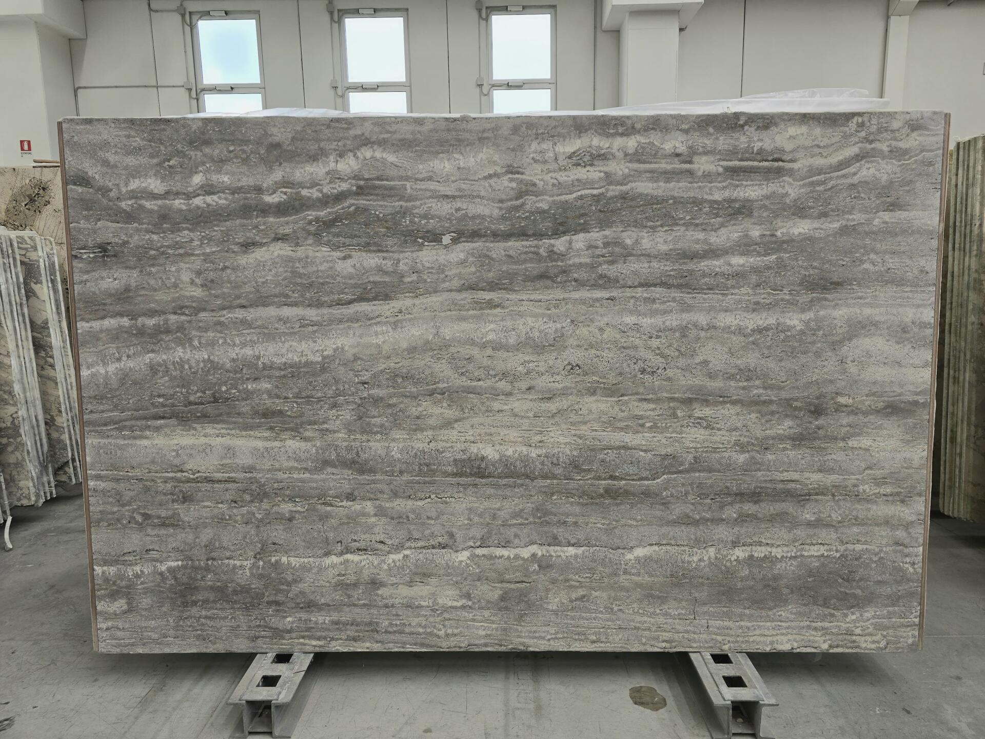 Titanium Travertine Honed/Filled 2CM Slab