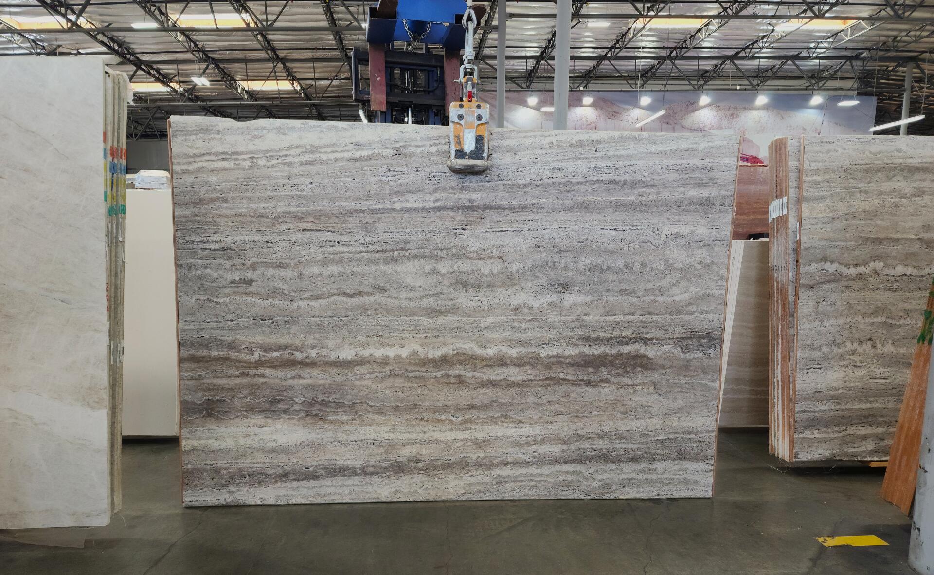 Titanium Travertine Honed/Unfilled 2CM Slab