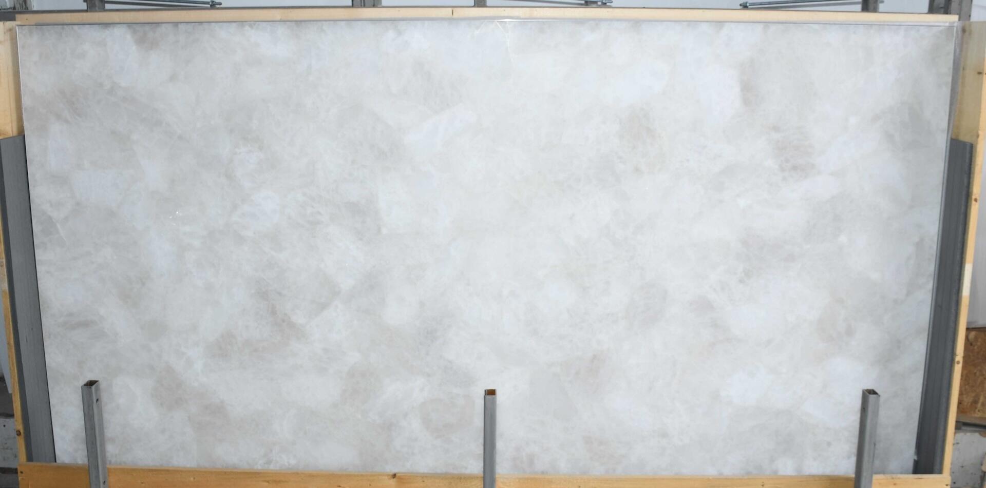 White Quartz Leather 2cm Slab