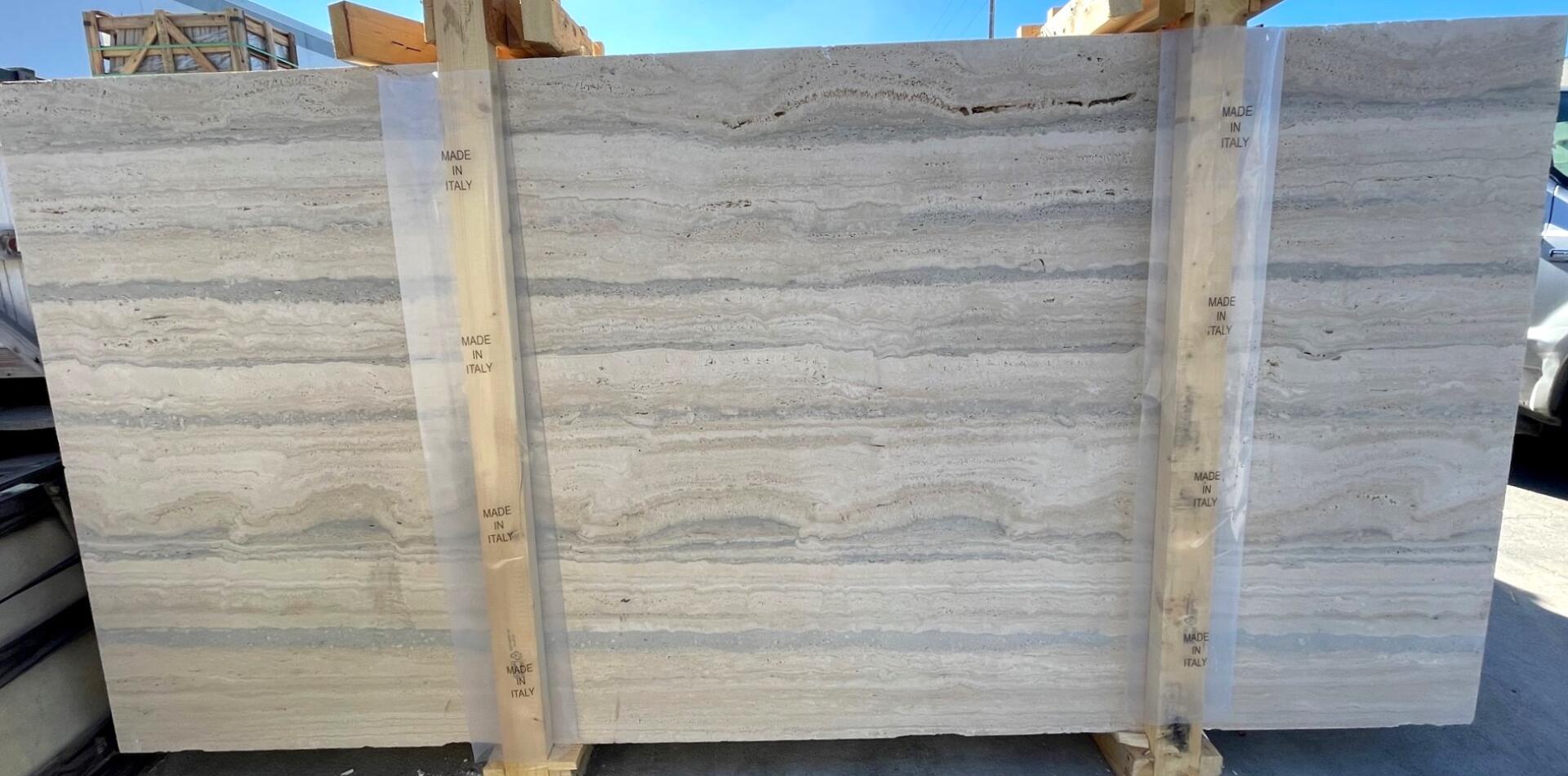 Silver Toscano Travertine Unfilled Slab