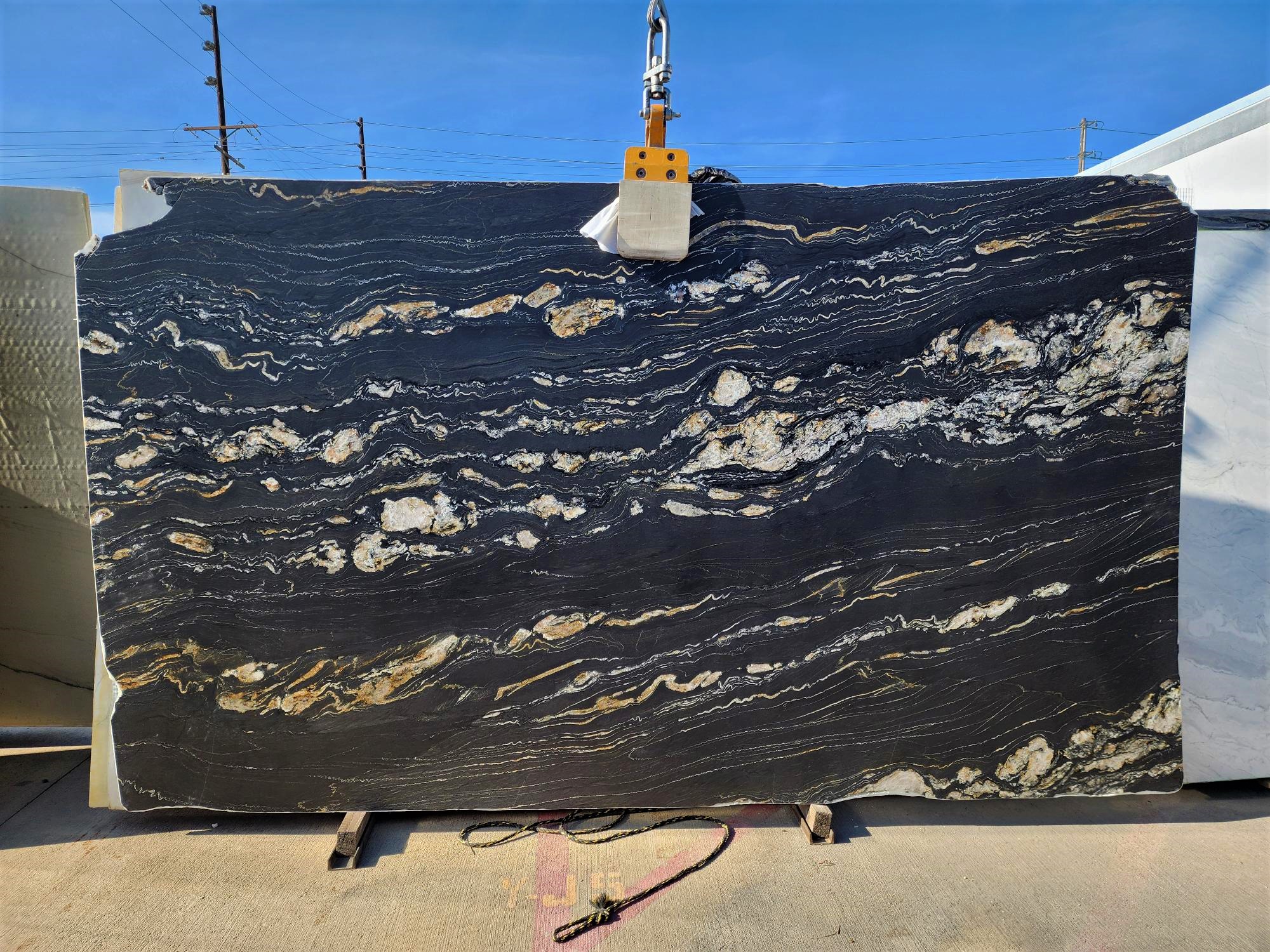 Portoro Quartzite Leather Finish 2cm Slab