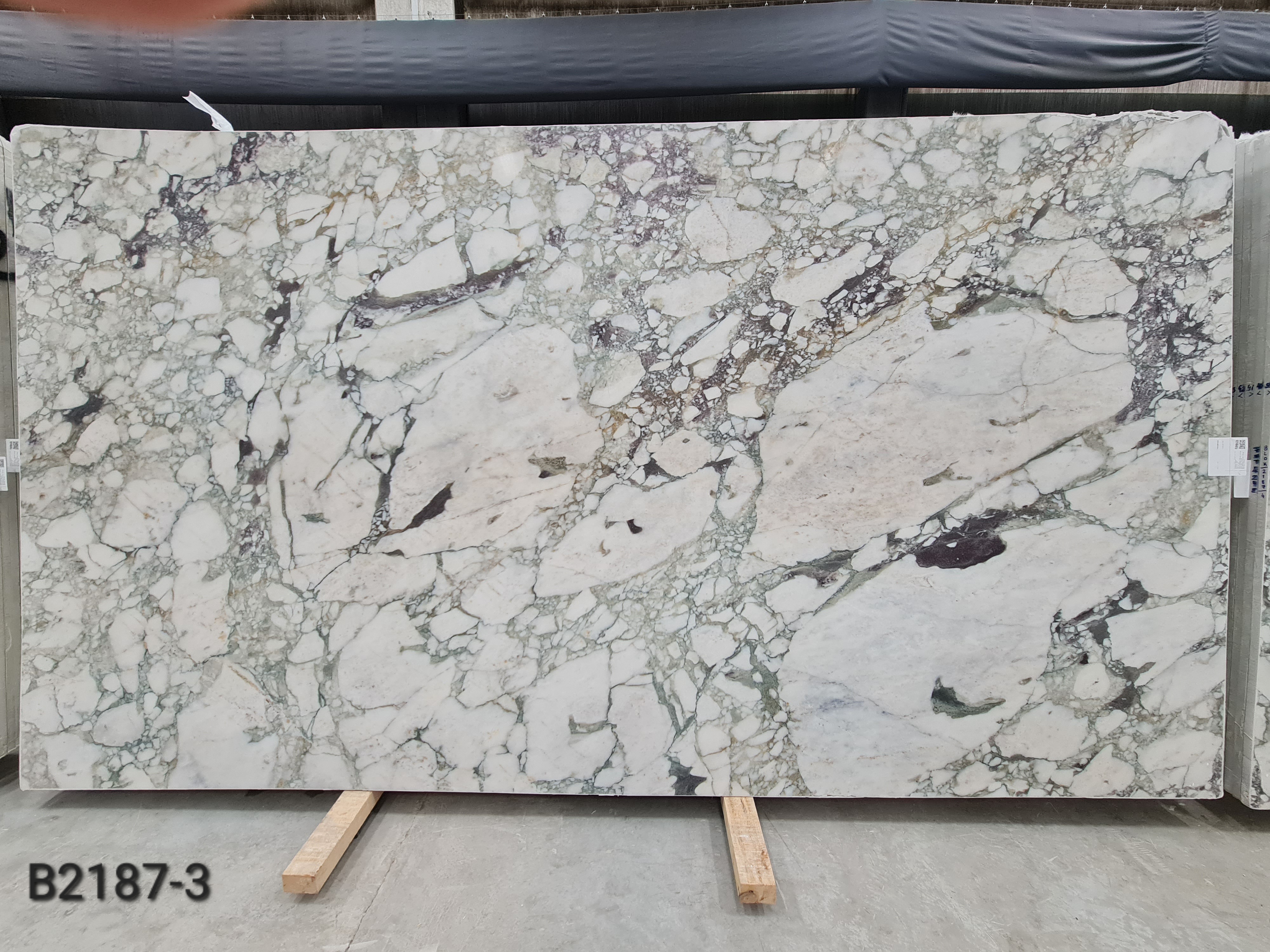 Calacatta Monet Viola Honed 2CM Slab