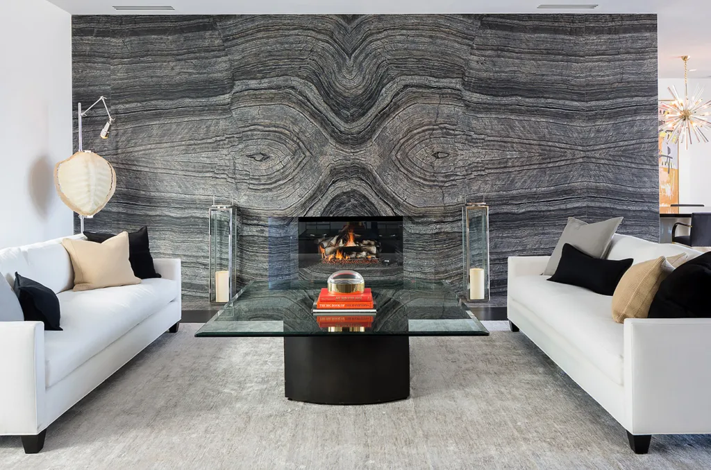 Grey Marble Living Room by Modul Marble