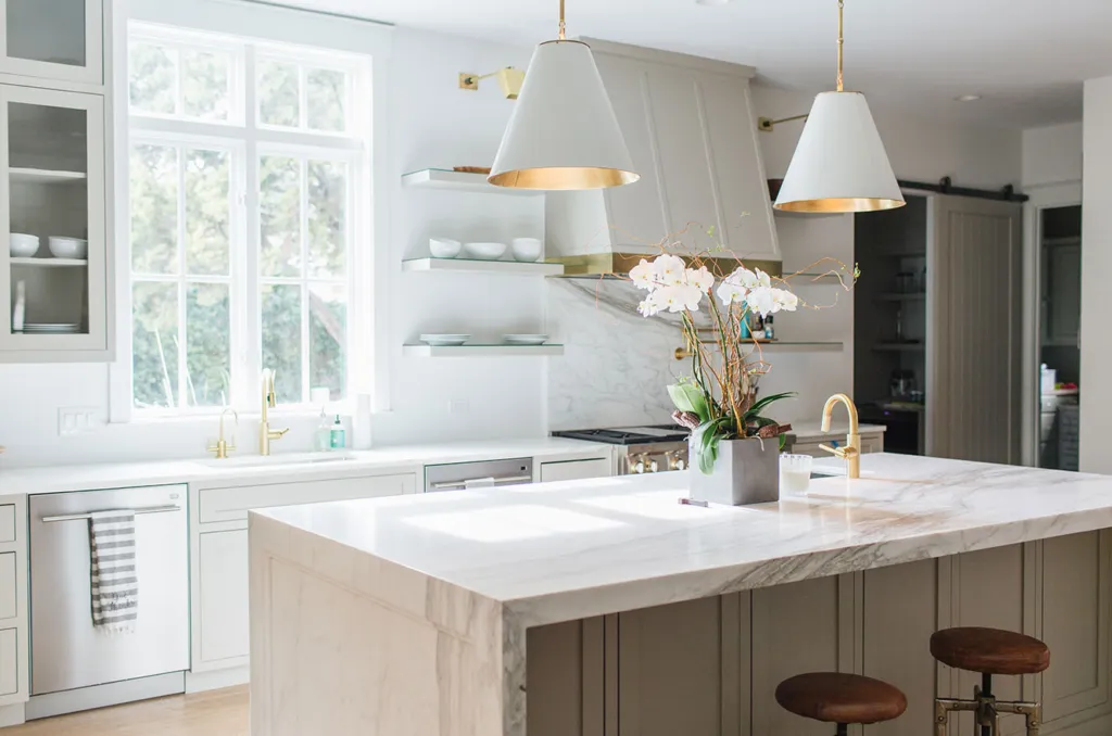 Calacatta Gold Marble Kitchen by Modul Marble