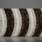 Agate Black Diamond slab with wave design