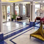 Lapis Lazuli stone floor design