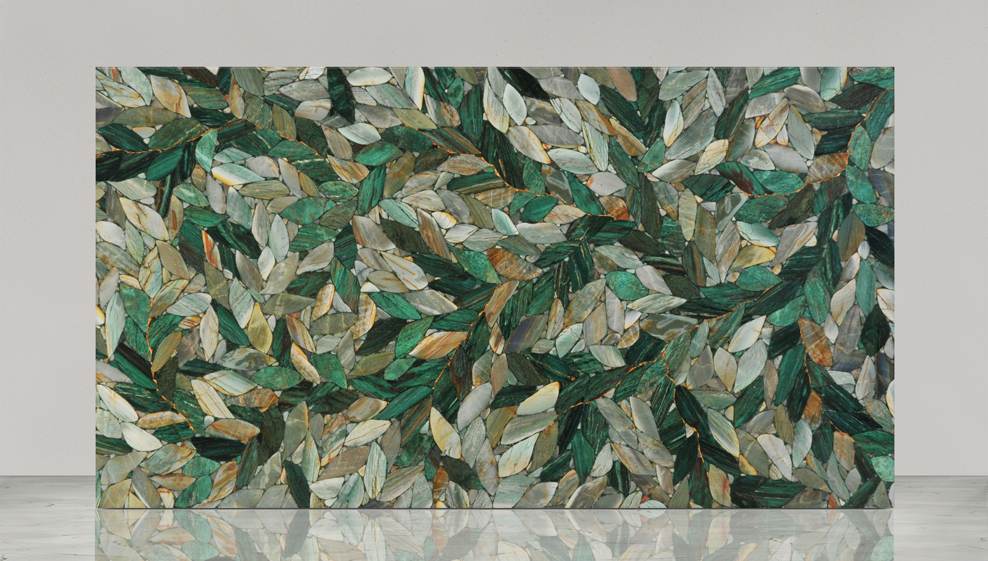 Quartz Green Leaves