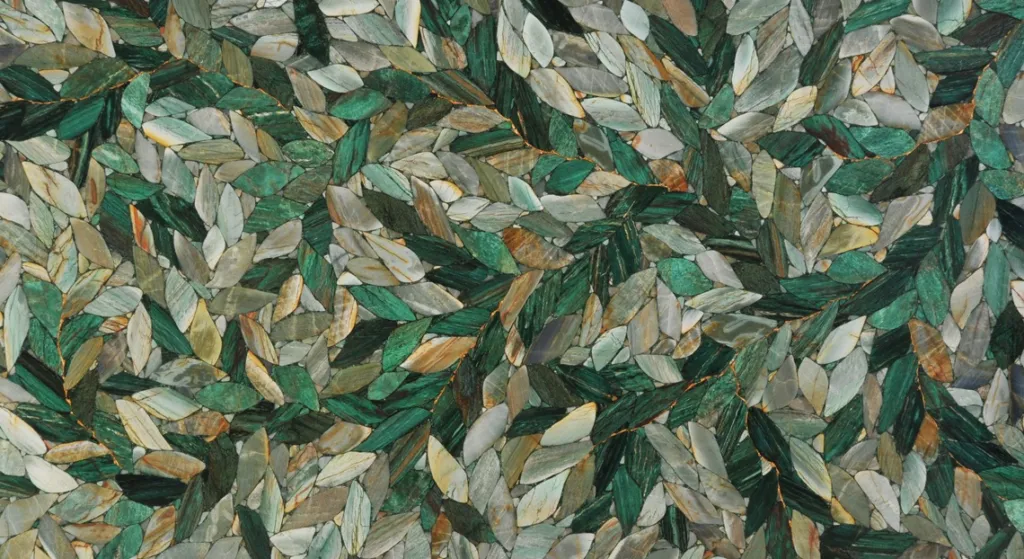 Quartz Green Leaves