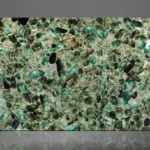Green fluorite slab
