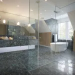 Labradorite with gold bathroom