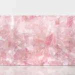 Pink quartz stone slab