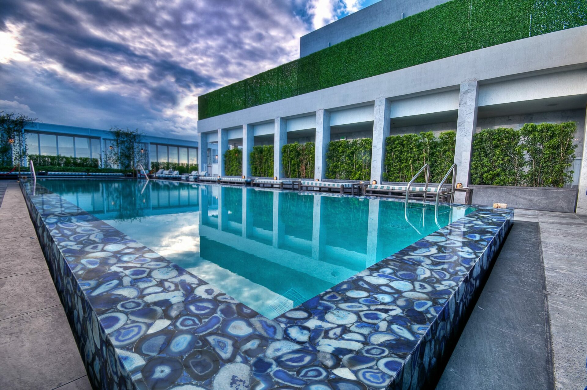 Agate Blue Outdoor Swimming Pool