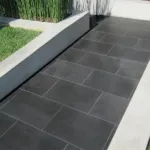 Black Basalt Tile - Outdoor Walkway