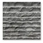 Black Basalt Tile - Flamed Waved