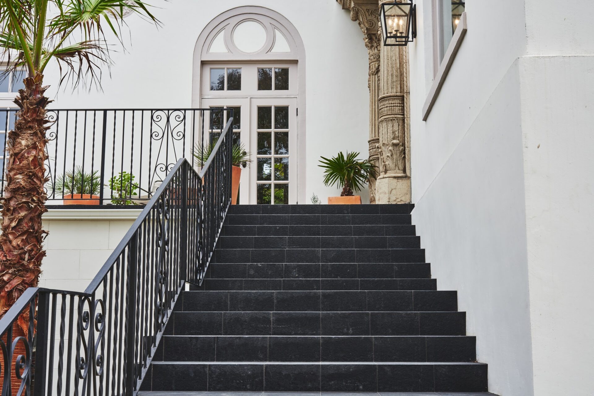 Black Basalt Tile - Staircase