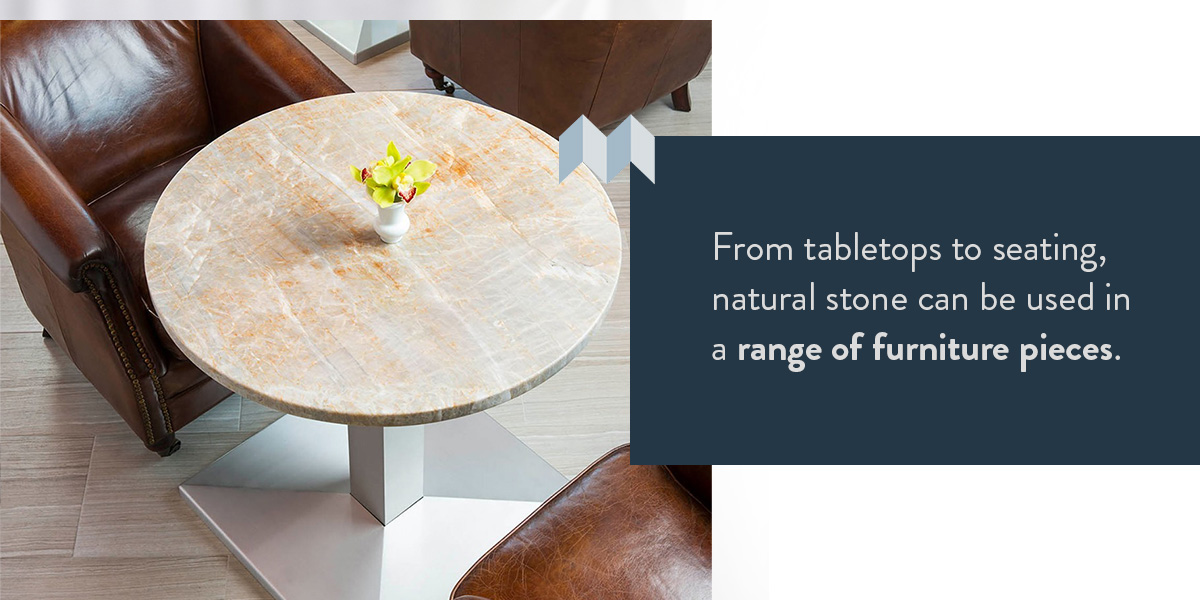 Tabletops to Natural Stone Seating