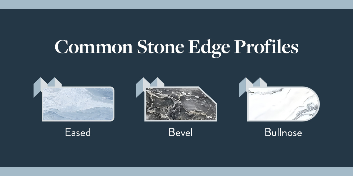 Common stone edge profiles.