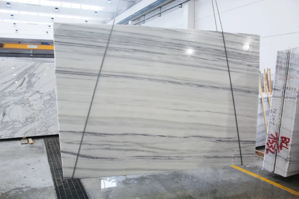 Bianco lasa marble slab