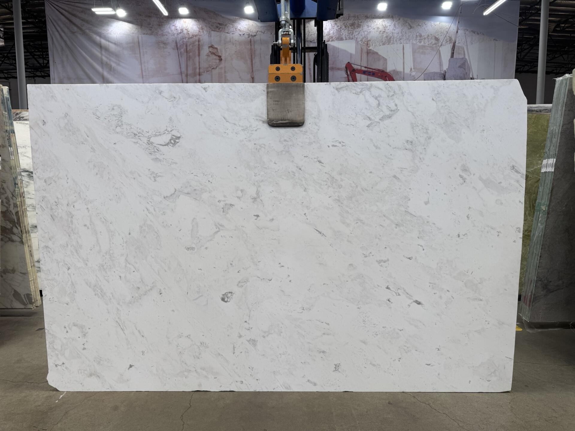 Volakas marble slabs and countertops.