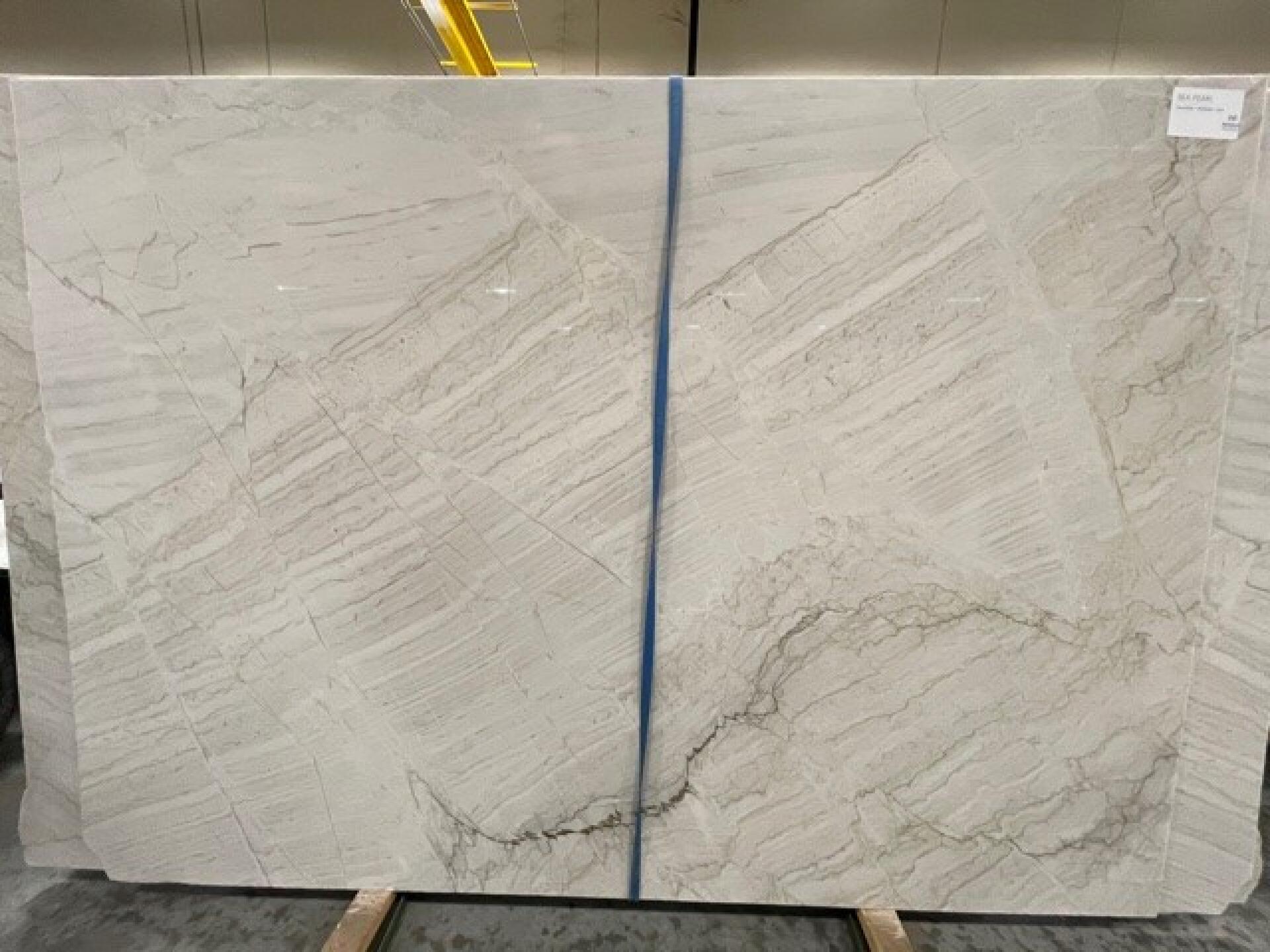Sea pearl quartzite slab.
