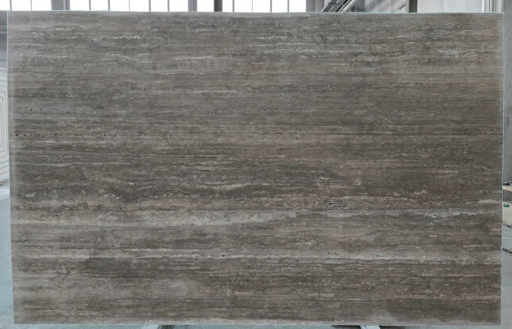 Titanium travertine countertop
