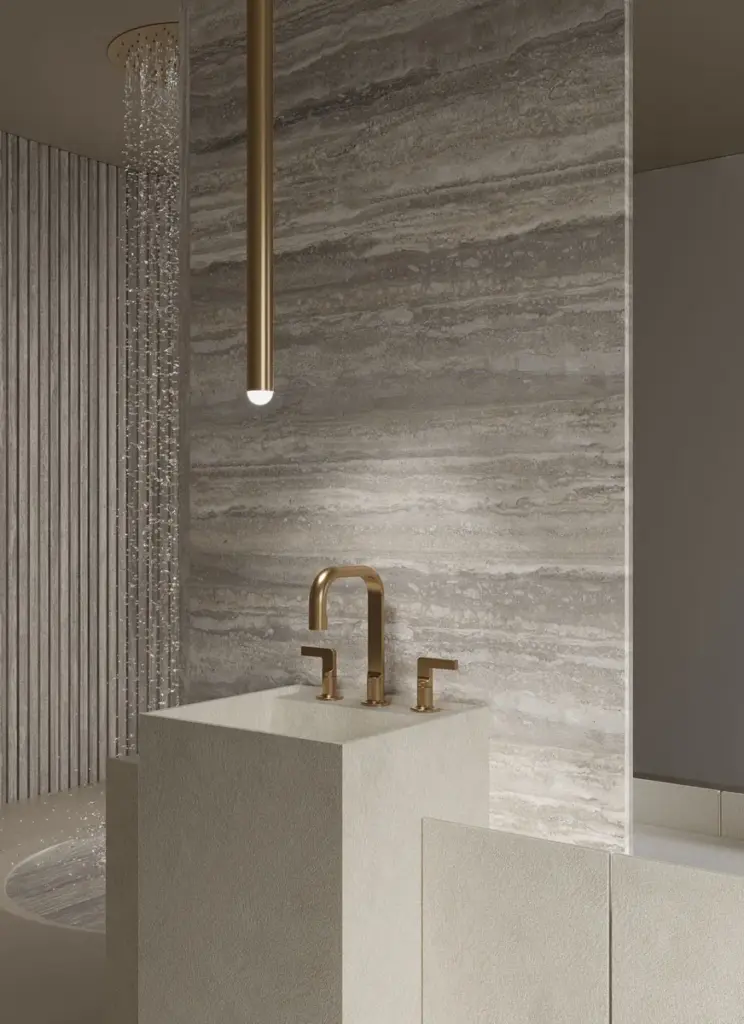 Travertino Trilogy by Infinity Surfaces