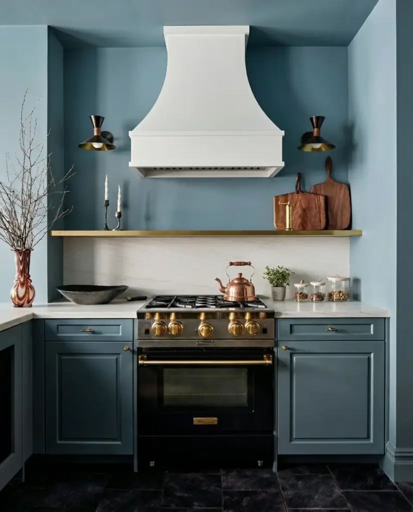 Bianco lux countertop in kitchen.